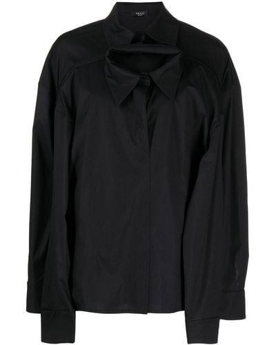 A.W.A.K.E. MODE Layered Long-sleeve Shirt - Black