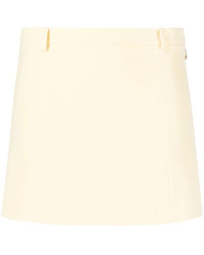 Patrizia Pepe Tailored Mini Skirt - Natural