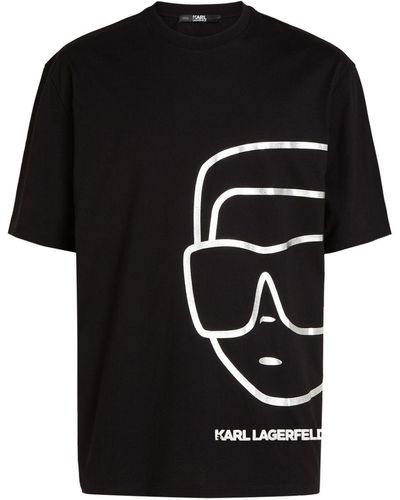 Karl Lagerfeld Ikonik 2.0 Organic Cotton T-shirt - Black