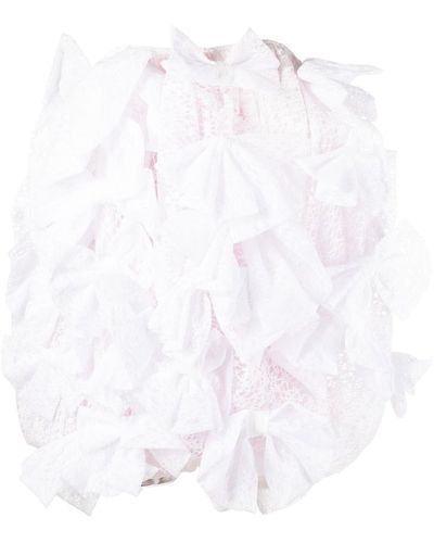 Vivetta Minikleid mit Schleife - Weiß