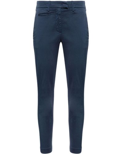 Dondup Perfect Cropped Slim-cut Trousers - Blue