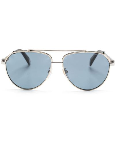 Chopard Pilotenbrille mit Logo-Schild - Blau