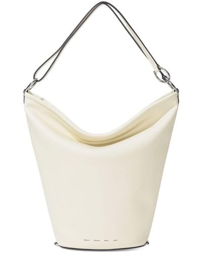 Proenza Schouler Sling Leather Bucket Bag - White