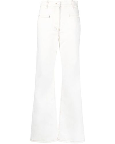 JW Anderson Jeans svasati - Bianco