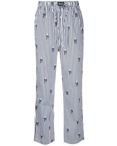 Polo Ralph Lauren Pantalon à rayures - Bleu