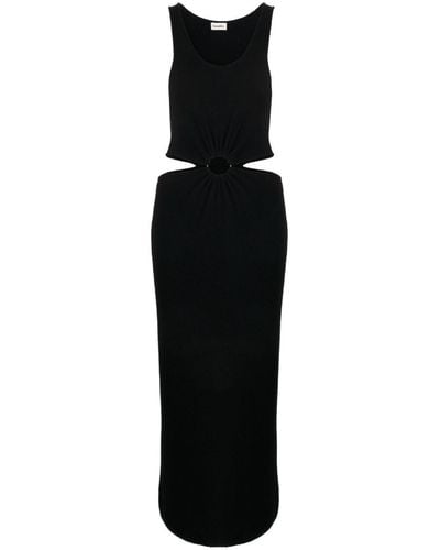 Nanushka Cut-out Terrycloth Dress - Black