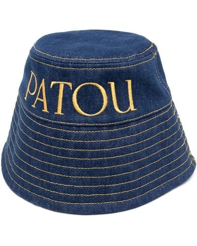 Patou Cappello bucket con ricamo - Blu
