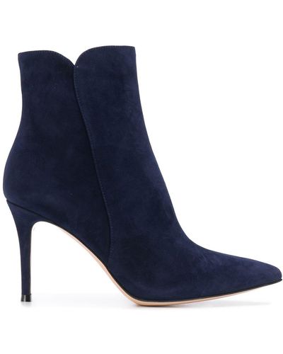 Gianvito Rossi Levy 85mm ankle boots - Blau