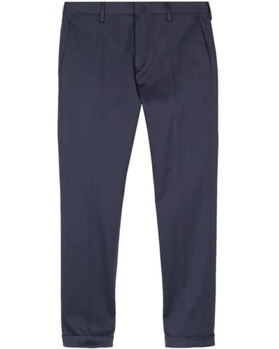 Paul Smith Slim-cut Organic Cotton Chino Trousers - Blue