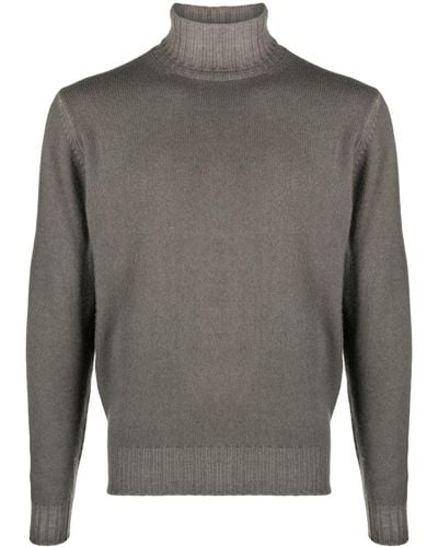 Dell'Oglio Roll-neck Long-sleeve Sweater - Gray