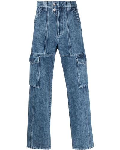 Isabel Marant Javier Cargo Jeans - Blue