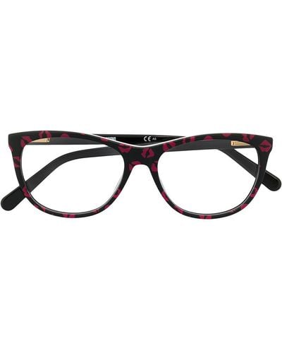Love Moschino Brille im Cat-Eye-Design - Schwarz