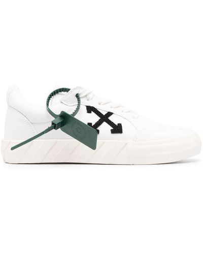 Off-White c/o Virgil Abloh Arrows Logo-appliqué Vulcanised-canvas Low-top Sneakers - White