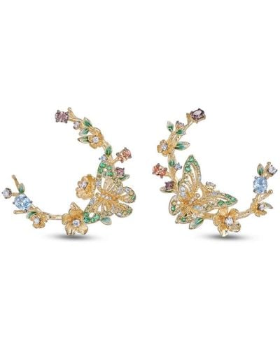 Anabela Chan 18kt Yellow Gold Orchard Garland Gemstones Earrings - Metallic