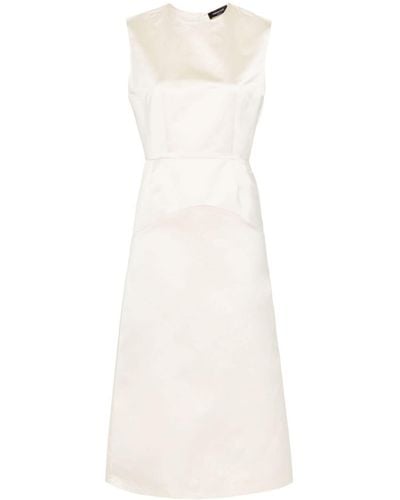 Fabiana Filippi Satin Midi Dress - White