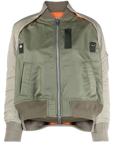 Sacai Bomber Sectioned - Verde