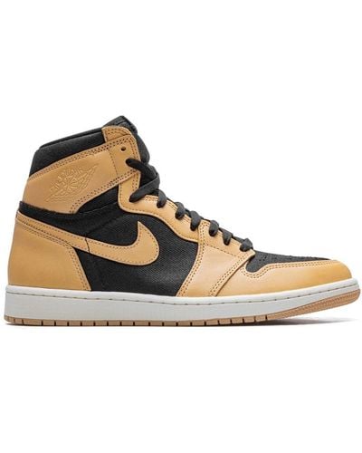 Nike Air 1 Retro Leather High-top Sneakers - Natural