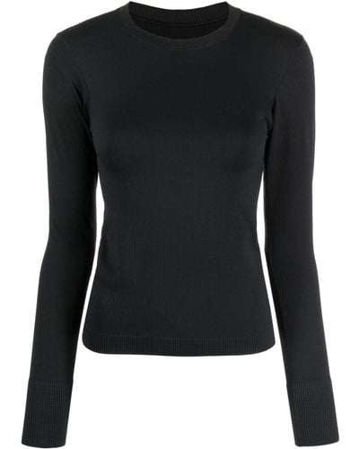 CORDOVA Ribbed-knit Top Base Layer - Black