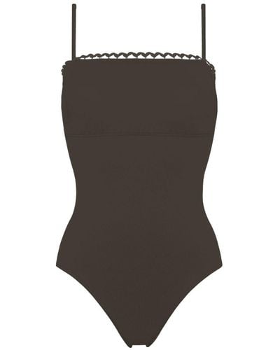 Eres Night Picot-trimmed Swimsuit - Brown