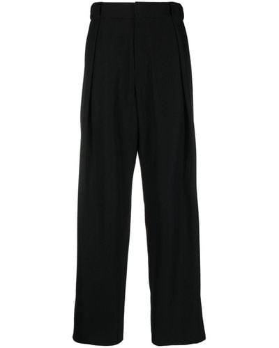 Balmain Hose mit weitem Bein - Schwarz