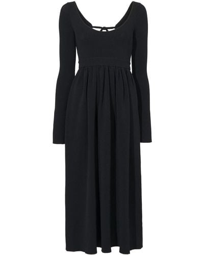 Proenza Schouler Long-sleeve Knitted Dress - Black