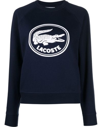 Lacoste Cotton Raglan Sleeve Sweatshirt - Blue