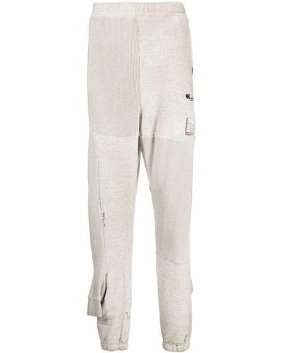 Maison Mihara Yasuhiro Double Ankle-cuff Cotton sweatpants - Natural