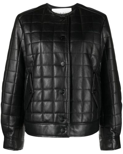 Rodebjer Quilted Bomber Jacket - Black