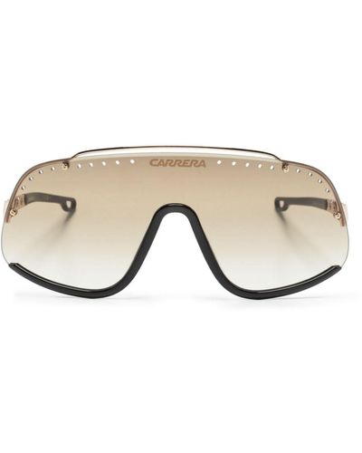 Carrera Flaglab 16 Shield-frame Sunglasses - Natural