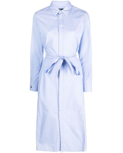 Polo Ralph Lauren ベルテッド シャツドレス - ブルー
