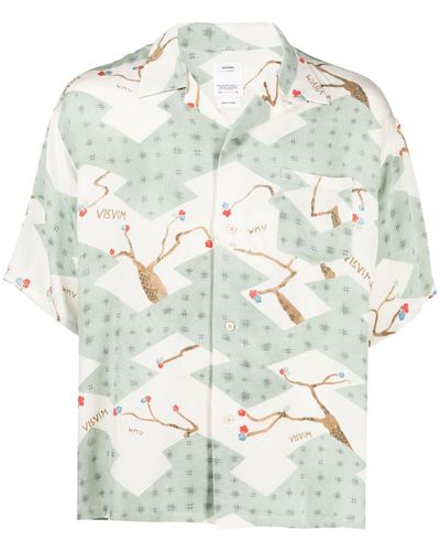 Visvim Camisa con motivo gráfico - Blanco