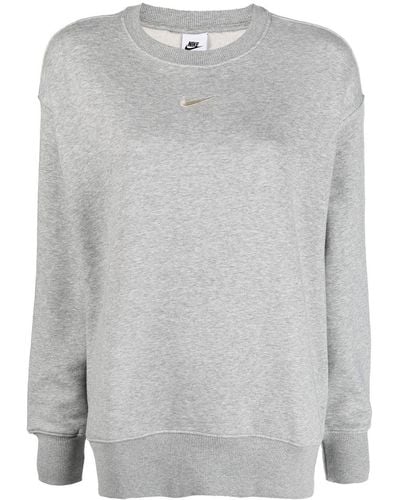 Nike Sweatshirt mit Swoosh - Grau