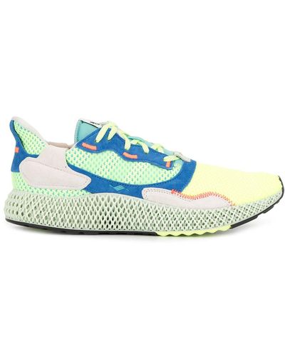 adidas Zx 4000 4d "easy Mint" Trainers - Blue