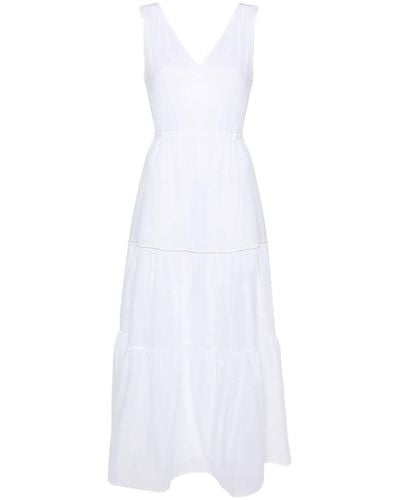 Peserico Bead-detail Cotton Dress - White