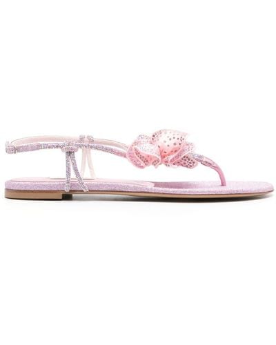 Casadei Ochidea Flat Sandals - Pink
