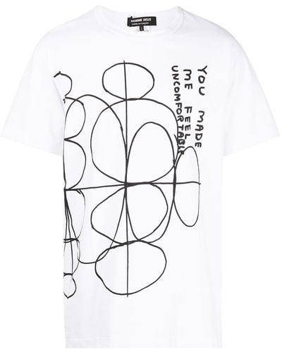 Comme des Garçons グラフィック Tシャツ - ホワイト