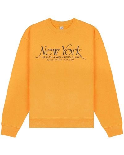 Sporty & Rich Ny 94 Crew-neck Sweatshirt - Orange