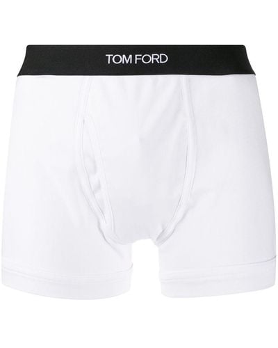 Tom Ford トム・フォード ロゴ ボクサーパンツ - ホワイト