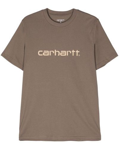 Carhartt Script Cotton T-shirt - Grey