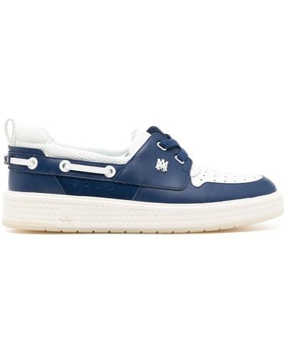 Amiri Ma Panelled Boat Shoes - Blue