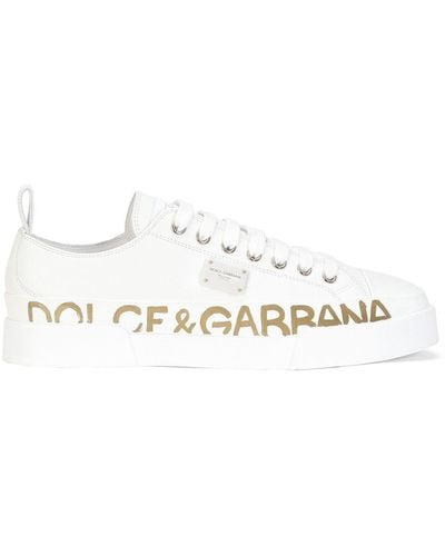 Dolce & Gabbana Sneakers mit Logo-Print - Weiß