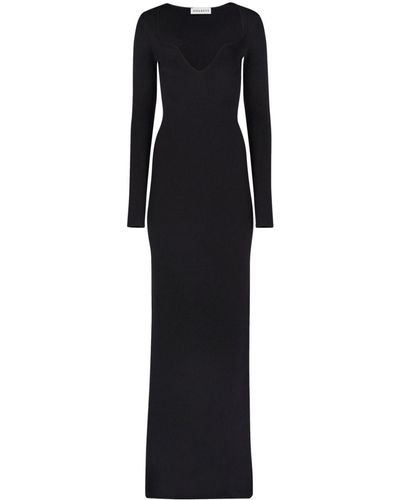 Nina Ricci Wool-blend Mermaid Dress - Black