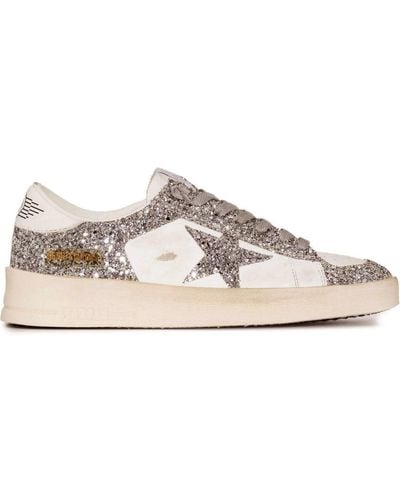 Golden Goose En goose baskets stardan argenté et blanc