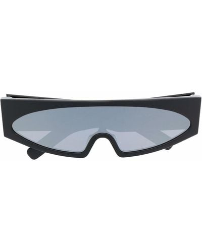Rick Owens Gene Rectangle-frame Sunglasses - Black