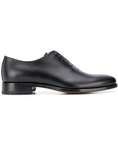 SCAROSSO Ignazio Leather Oxford Shoes - Black