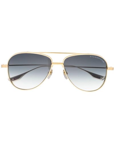 Dita Eyewear Subsystem Pilot-frame Sunglasses - Metallic