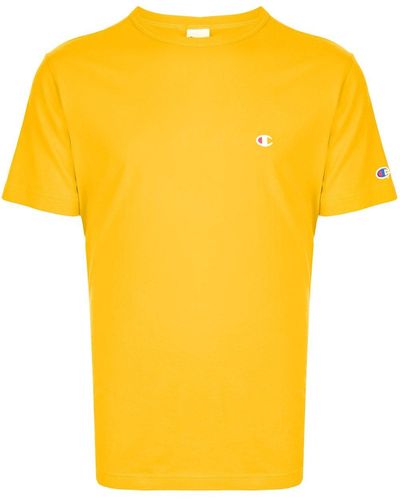 Champion T-Shirt mit Logo - Gelb