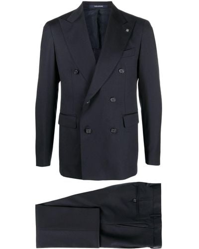 Tagliatore Double-breasted Wool Suit - Blue