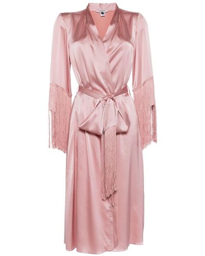Gilda & Pearl High Society Silk Robe - Pink