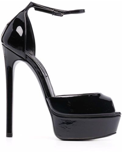 Casadei Flora スティレット サンダル - ブラック